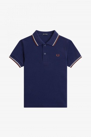 Enfant Fred Perry Kids Twin Tipped Accessories Bleu Marine Marron | FRQAV24991