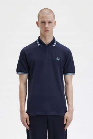 Polos Fred Perry M12 Homme Bleu Marine | DFRVO19401