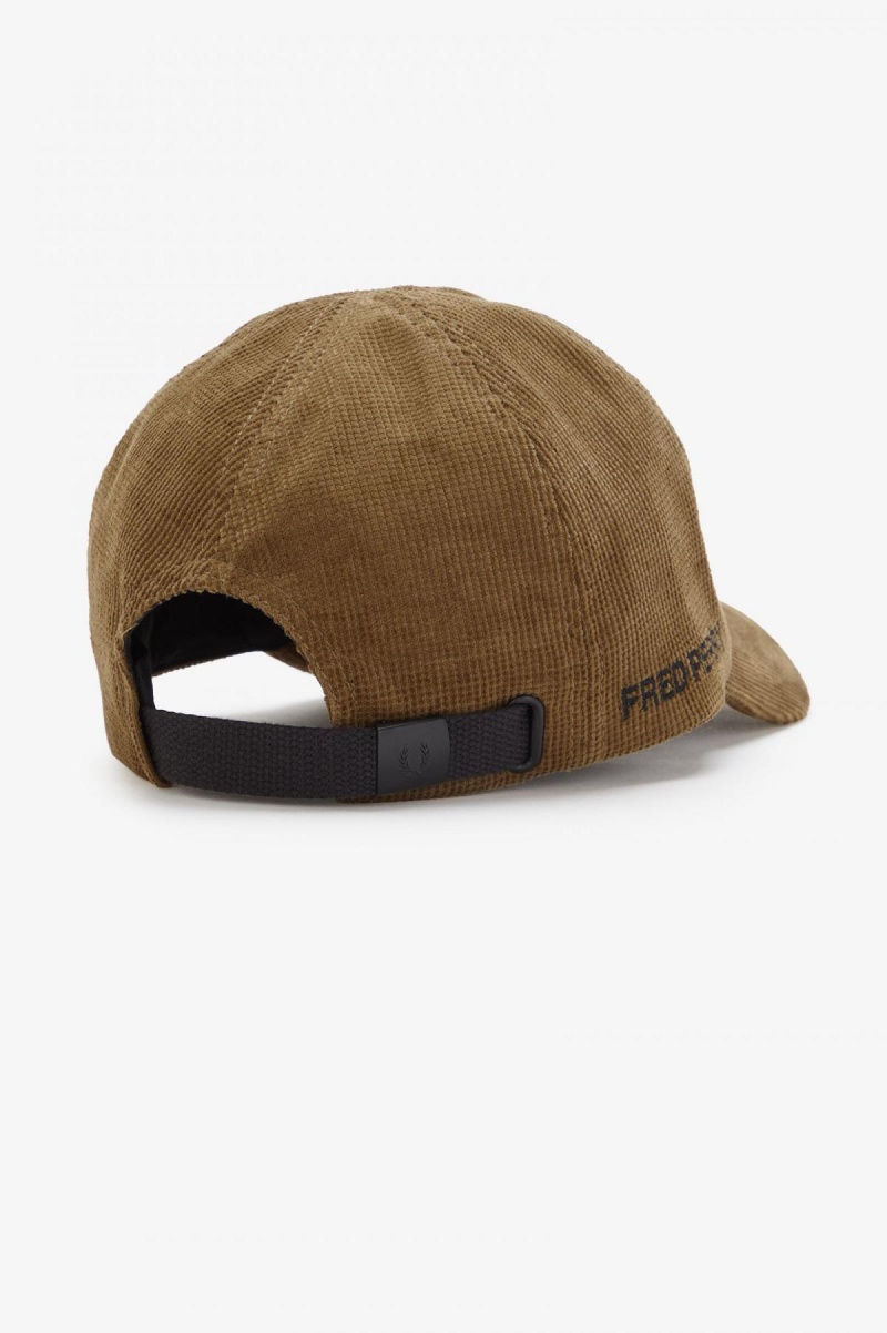 Casquette Fred Perry Waffle Cord Accessories Noir | GFRUC43550