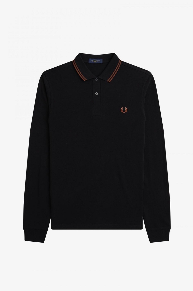 Fred Perry Shirt Fred Perry M3636 Homme Noir Marron Marron | YFRVQ47131